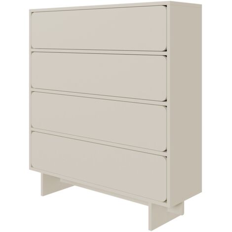 Selsey WUWU - Commode à quatre tiroirs - 101 cm - grège