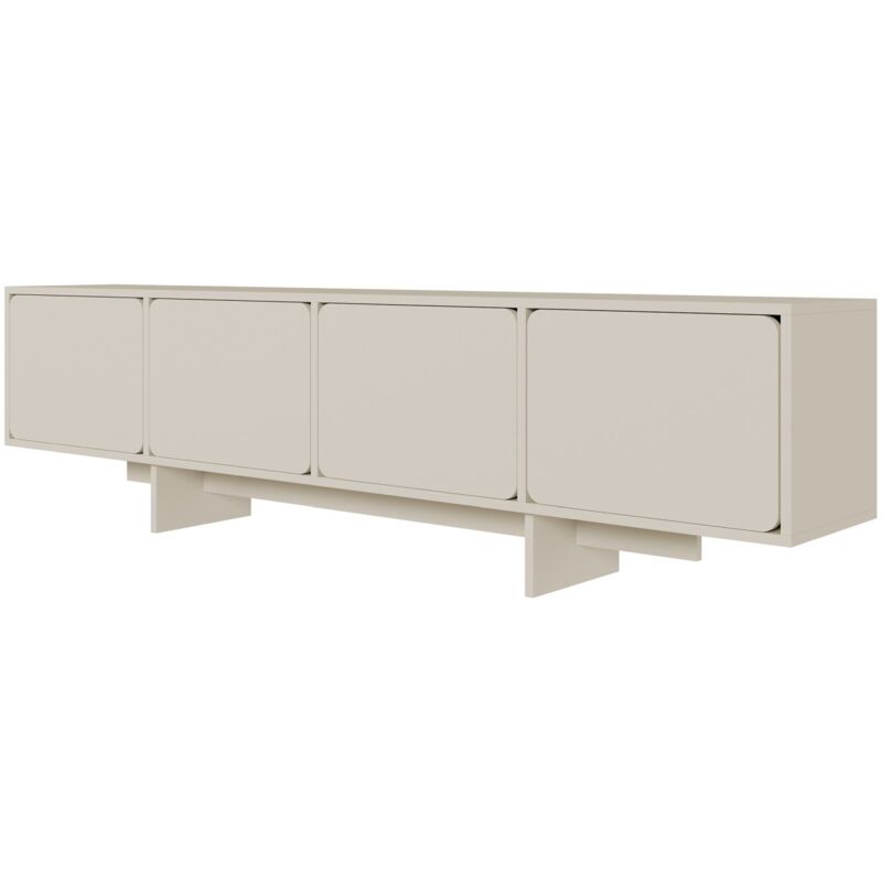Selsey - wuwu - Meuble tv 4 portes - 200 cm - Grège