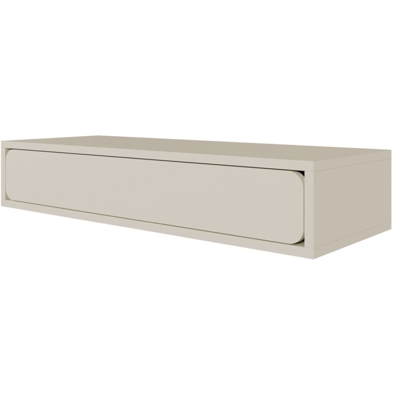 Wuwu - Table console avec tiroir - suspendu - 90 cm - grège - Selsey