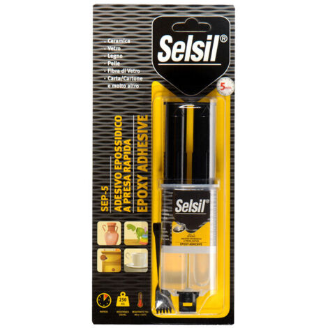 SELSIL ADESIVO EPOSSIDICO QEP-5 A PRESA RAPIDA 28 G- 12,0 pz