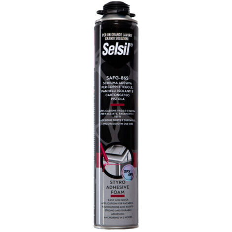 SELSIL SCHIUMA POLIURET COPPI E TEGOLE PIST 750 ML- 12,0 pz