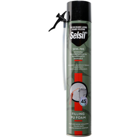 SELSIL SCHIUMA POLIURET UNIVERS MANUALE 750 ML- 12,0 pz