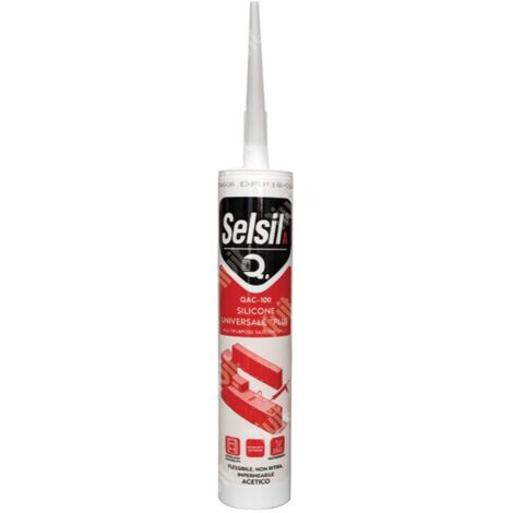 SELSIL SILICONE ACETICO PLUS TESTA MORO 280 ML RAL 8017 25 PZ