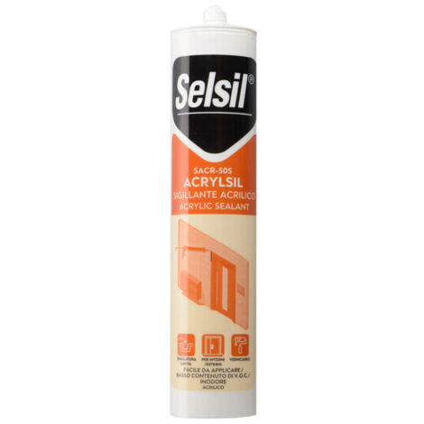 SELSIL SILICONE ACRILICO GRIGIO 310 ML- 25,0 pz