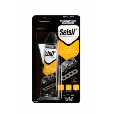 Selsil Silicone Alte Temperature Rosso 85 G - 12 Pz