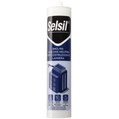 SELSIL SILICONE NEUTRO TRASPARENTE 310 ML - 25 pezzi