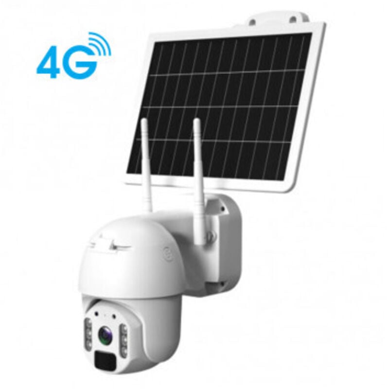 Semac - Caméra Dôme Solaire 4G Video Surveillance Full hd 1080p