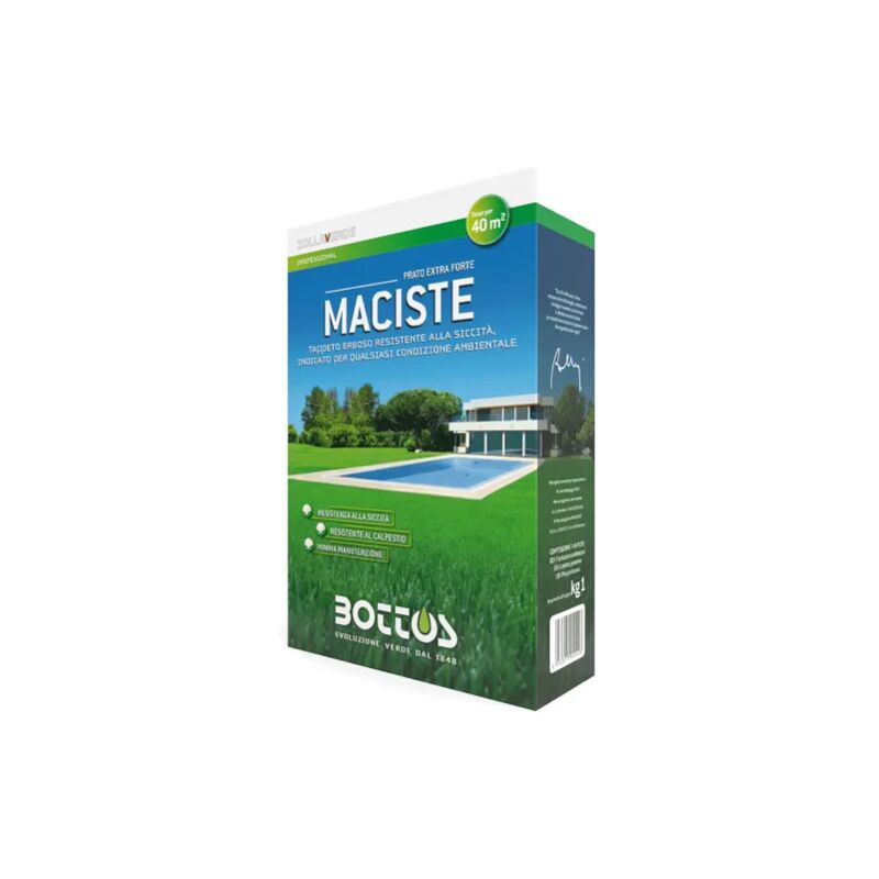 Maciste Semi Professionali Prato Tappeto Erboso Da 1 Kg Bottos