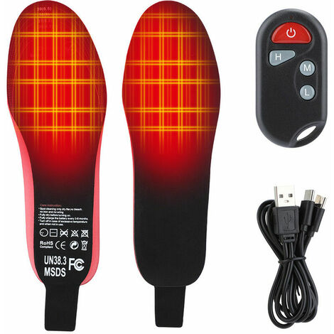AUNRTB Semelle chauffante chauffe-pied sans fil intérieure pour chasse pêche randonnée camping unisexe
