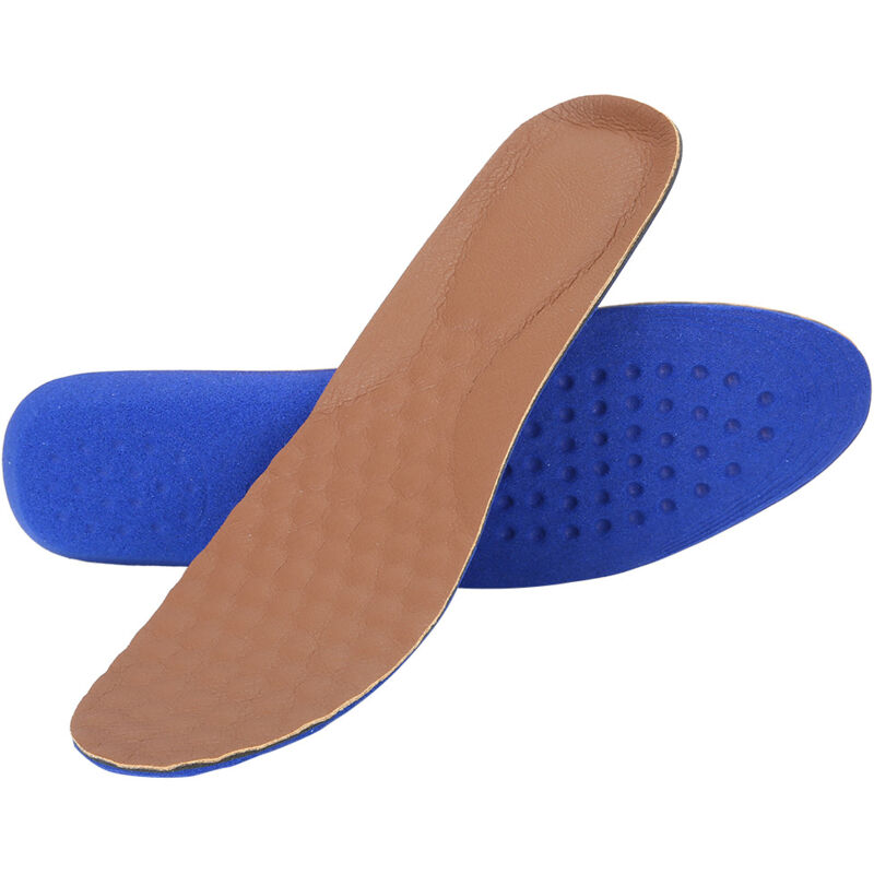 Semelle de sport antidouleur amortissante élastique pour homme et femme - Coussinet respirant confortable pour activités extérieures - Taille L