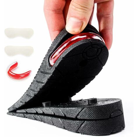 Semelle grandissante,Semelles de talon d'augmentation séparables【Hauteur 3 cm 4.5 cm 6 cm】,Augmentation de la semelle antidérapante et douce pour tous les gens et presque tous les tailles