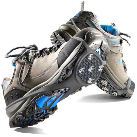 Semelles antidérapantes avec crampons pour neige et verglas – Adhérence optimale – Taille 36 à 46 – Composition thermoplastique durable – Shop-Story