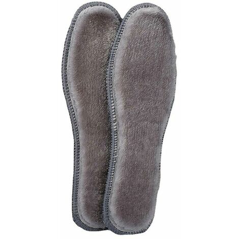 Semelles chaudes imitation lapin pour femmes chaussures d'hiver hommes baskets semelles chauffantes respirantes pour bottes de neige coussinets de chaussures thermiques - EU35-36