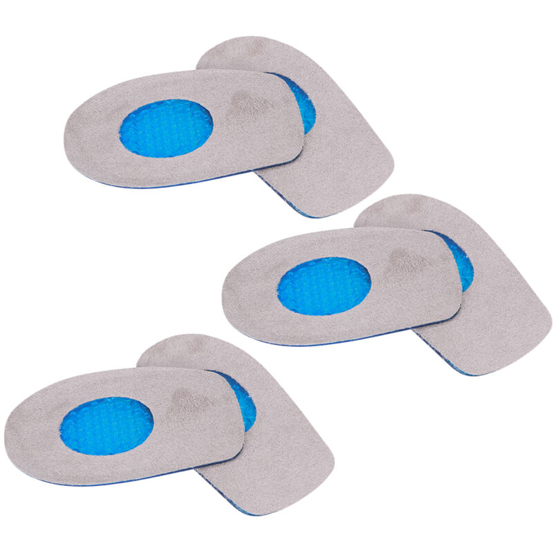 Semelles en Silicone Doux pour Talons - Coussinets Antalgiques Amortissants pour Soins des Pieds - 3 Paires