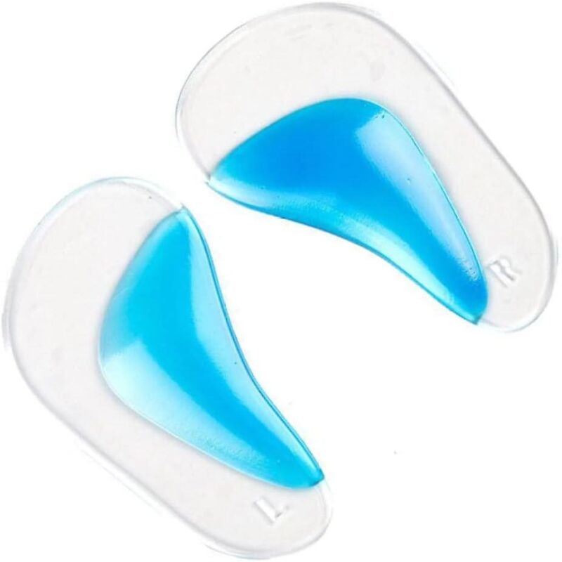 Semelles plantaires auto-adhésives pour pieds plats avec coussin de soutien de la voûte plantaire en gel pour les soins de santé pour adultes, les