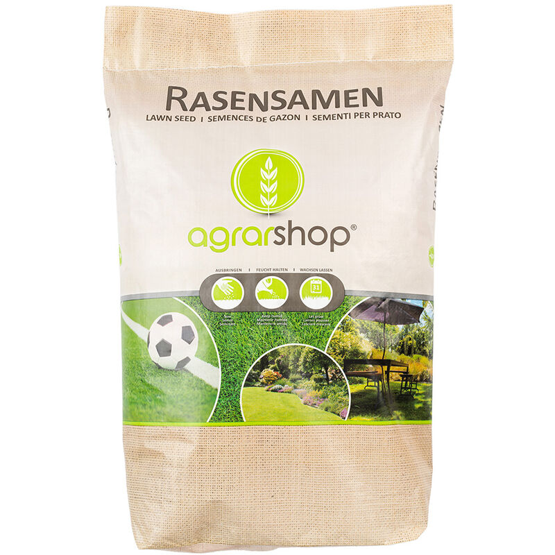 Agrarshop - Semences à gazon Pelouse Universal 10 kg Prairie Semences d'herbe Ombre Jeu Sport Bain de soleil