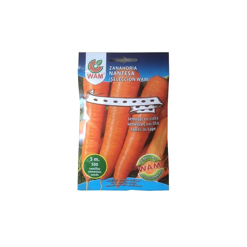 WAM - Semences de carotte Nantes sur bande 5 m (500 graines)