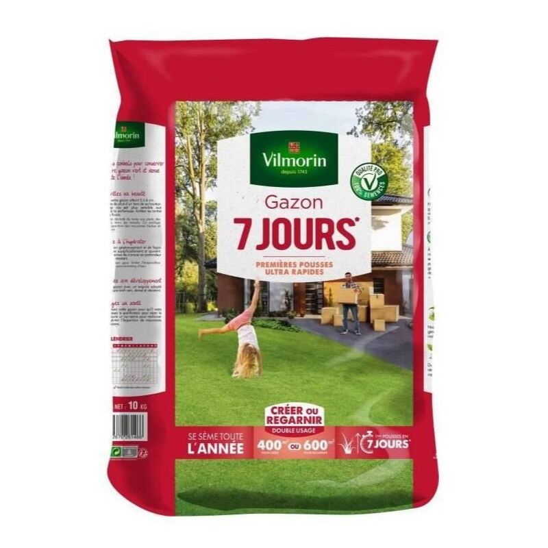 Gazon 7 jours - 10 kg Vilmorin