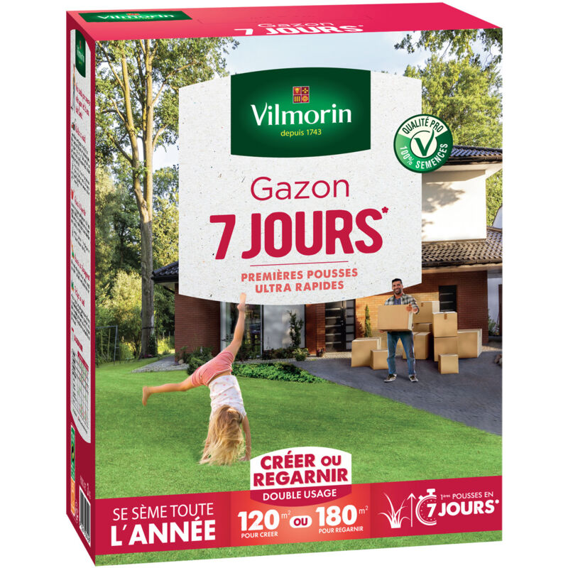 Gazon 7 jours - 3 kg Vilmorin