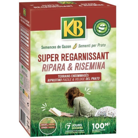 Semences de gazon SUPER REGARNISSANT 100m²