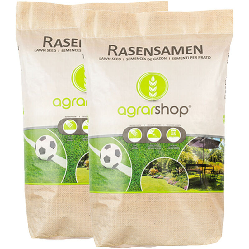Agrarshop - Semences à gazon Pelouse Universal 20 kg Prairie Semences d'herbe Ombre Jeu Sport Bain de soleil