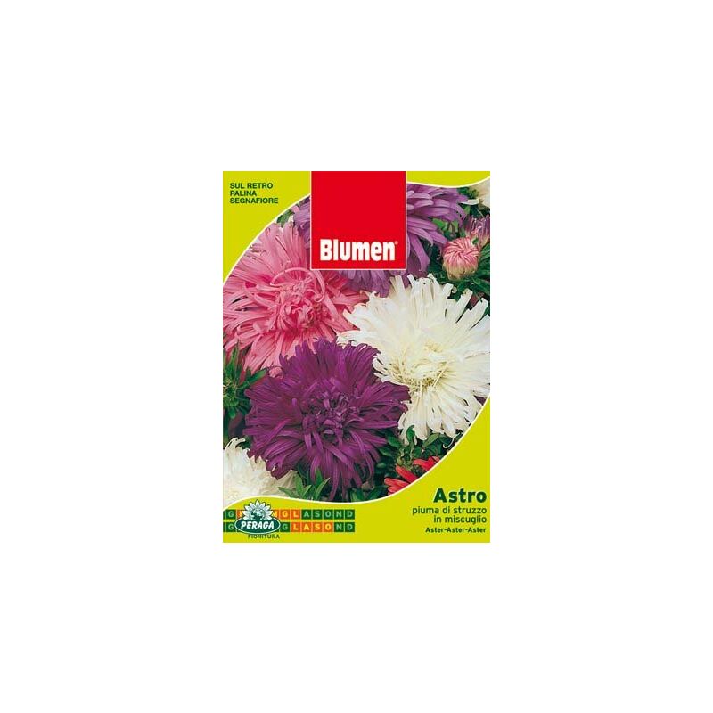 Blumen - sachet avec astro seeds plume d'autruche mixte