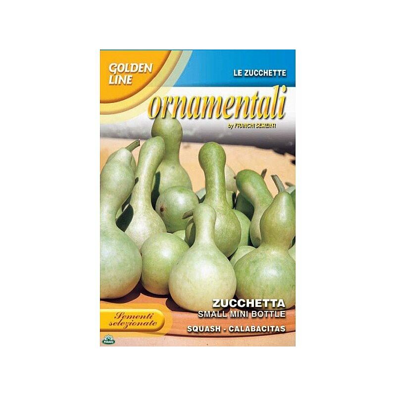 Petit sac de graines de citrouille ornementales mini bouteille