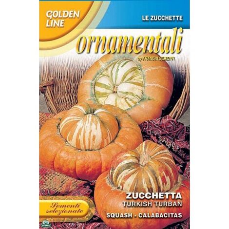 SEMENTI DI ZUCCHETTA ZUCCA TURKISH TURBAN orto giardino semi