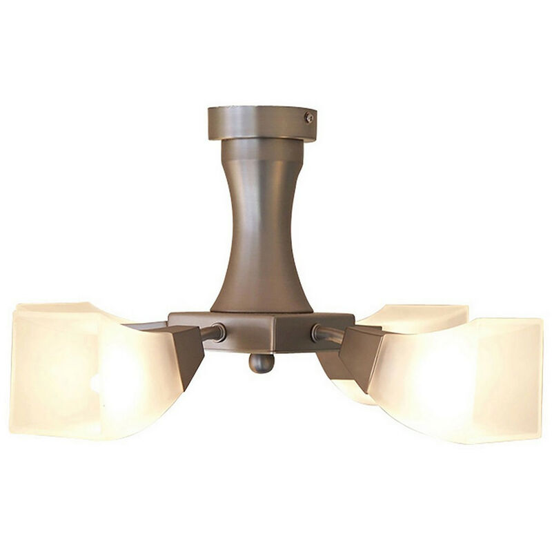 Diyas - Inspired Clearance - Chievo Semi Flush 4 Light G9 Satin Chrome