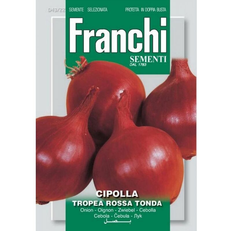 Semi cipolla tropea rossa tonda doppia busta franchi