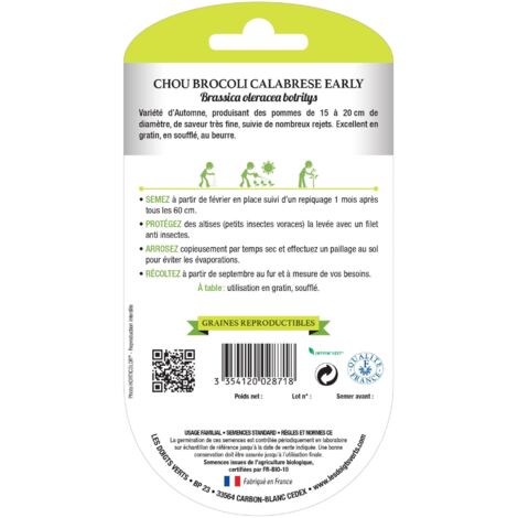 Semi di broccolo Calabrese early BIO Le Dita Verdi
