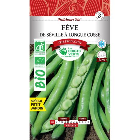 Semi di fave di Siviglia a baccelli lunghi BIO Le Dita Verdi30g