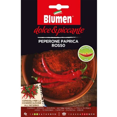 SEMI DI PEPERONE PICCANTE PAPRICA ROSSO BLUMEN PEPERONCINO