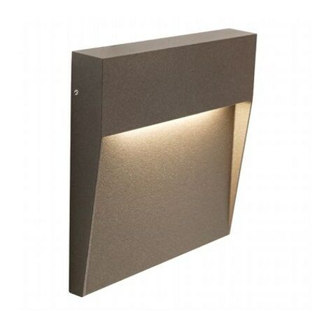 SO.V.IL SEMI INCASSO LED GRANDE GEO SQUARE BIANCO Colore Marrone