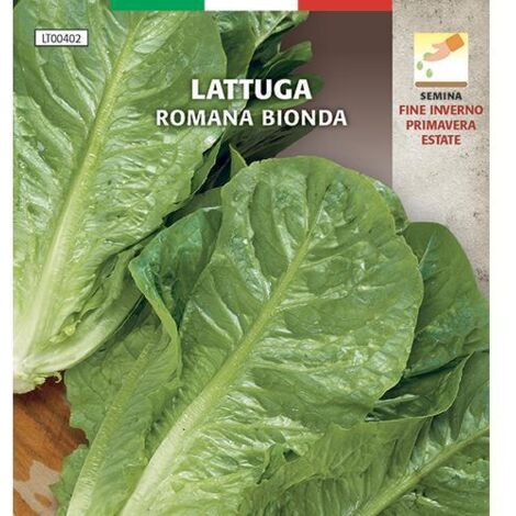 SEMI ORTO  """LATTUGA ROMANA BIONDA""" - CF. BUSTA 5 GR.