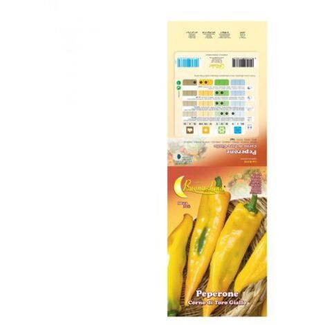 SEMI ORTO PEPERONE CORNO GIALLO 10 PZ