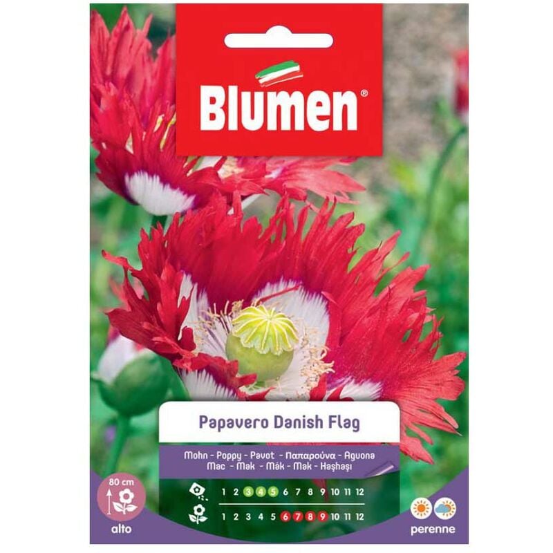Blumen - graines de pavot drapeau danois