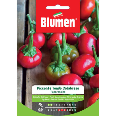 SEMI PEPERONCINO PICCANTE TONDO CALABRESE BLUMEN SEMENTI ORTO