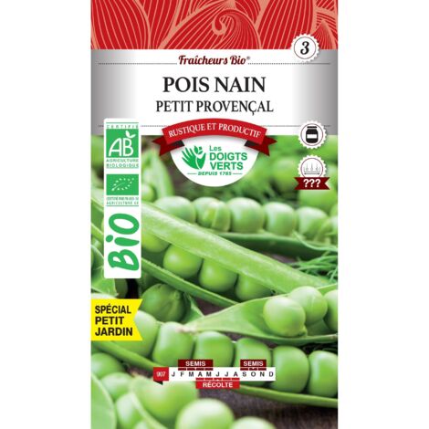 Semi Piselli nani Petit Provenzale BIO Le Dita Verdi30g