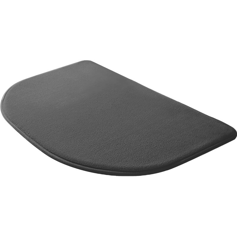 Semicircle 50x80cm Non-Slip Bath Mat, Bathroom Mat, Non-Slip Shower Mat for Bedroom and Bathroom, Soft and Comfortable, Dark Grey