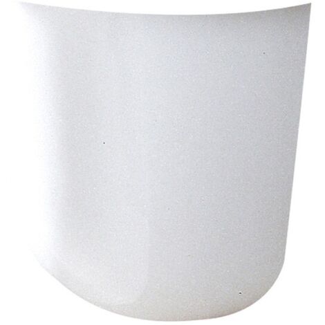 semicolonna in ceramica bianco per lavabo sospeso "serie fiore".