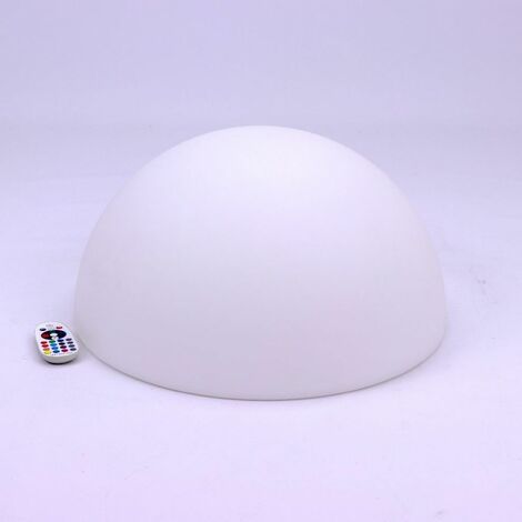 Semiesfera LED RGB V-TAC de 6 W con control remoto IR de 24 teclas y fuente de alimentación regulable IP67