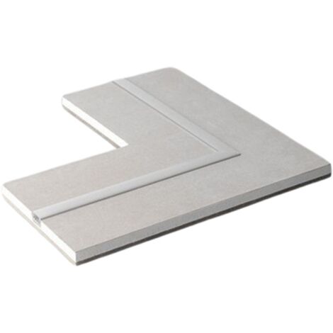 Semilavorato cartongesso fibra alluminio illuminazione led angolare 14,5x29x29cm