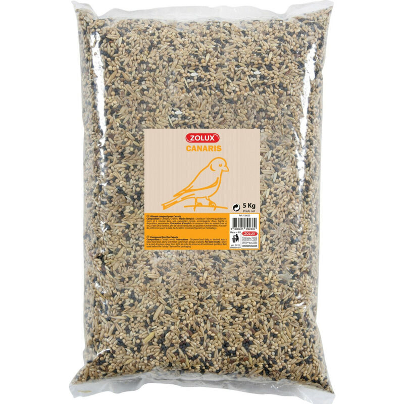 

Zolux - semilla para canarios. Bolsa de 5 kg. para aves.