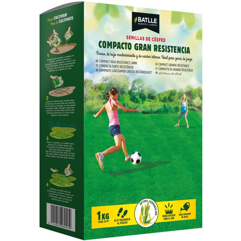 

Semillas césped compacto de gran resistencia 1 Kg