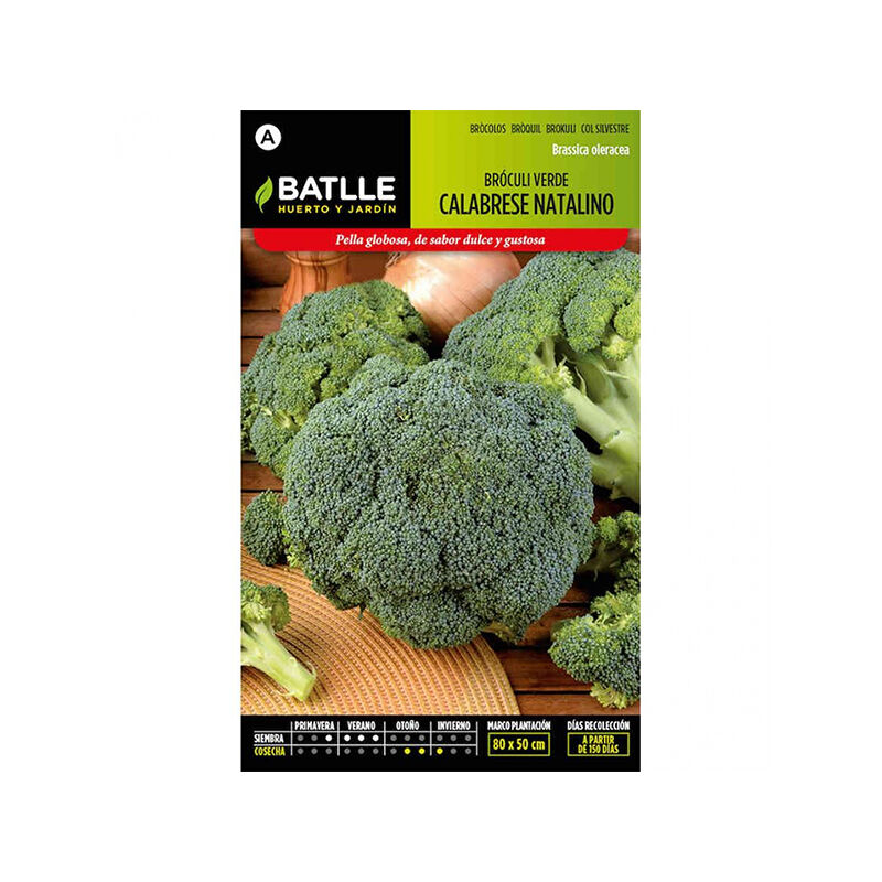 

Plantawa Semillas de Brócoli Natalino 8 gr para Siembra Verano Hortaliza para Cultivar - Battle