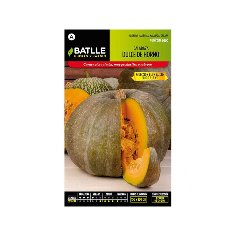 

Plantawa Semillas de Calabaza Dulce del Horno 6 gr para Siembra Primavera Hortaliza para Cultivar - Battle
