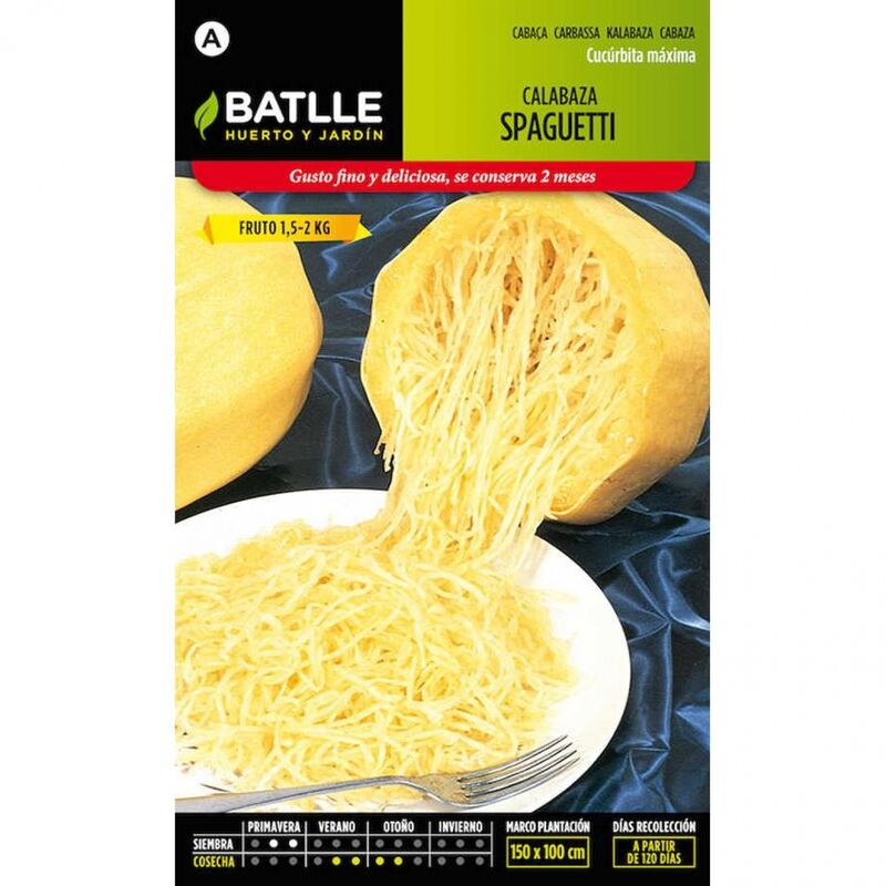 

Plantawa Semillas de Calabaza Spaguetti 6 gr para Siembra Primavera Hortaliza para Cultivar - Battle