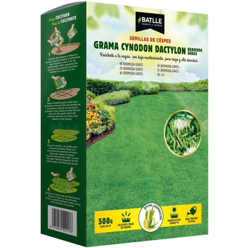 

Semillas de césped Grama Cynodon Dactilon 500 gr