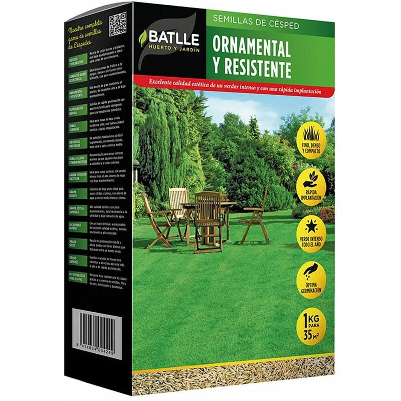 

Semillas de césped ornamental y resistente 1 Kg